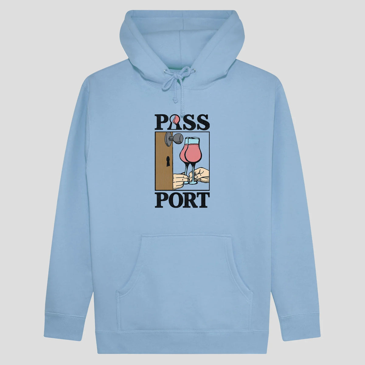 PASS~PORT What U Think U Saw Hoodie Light Blue