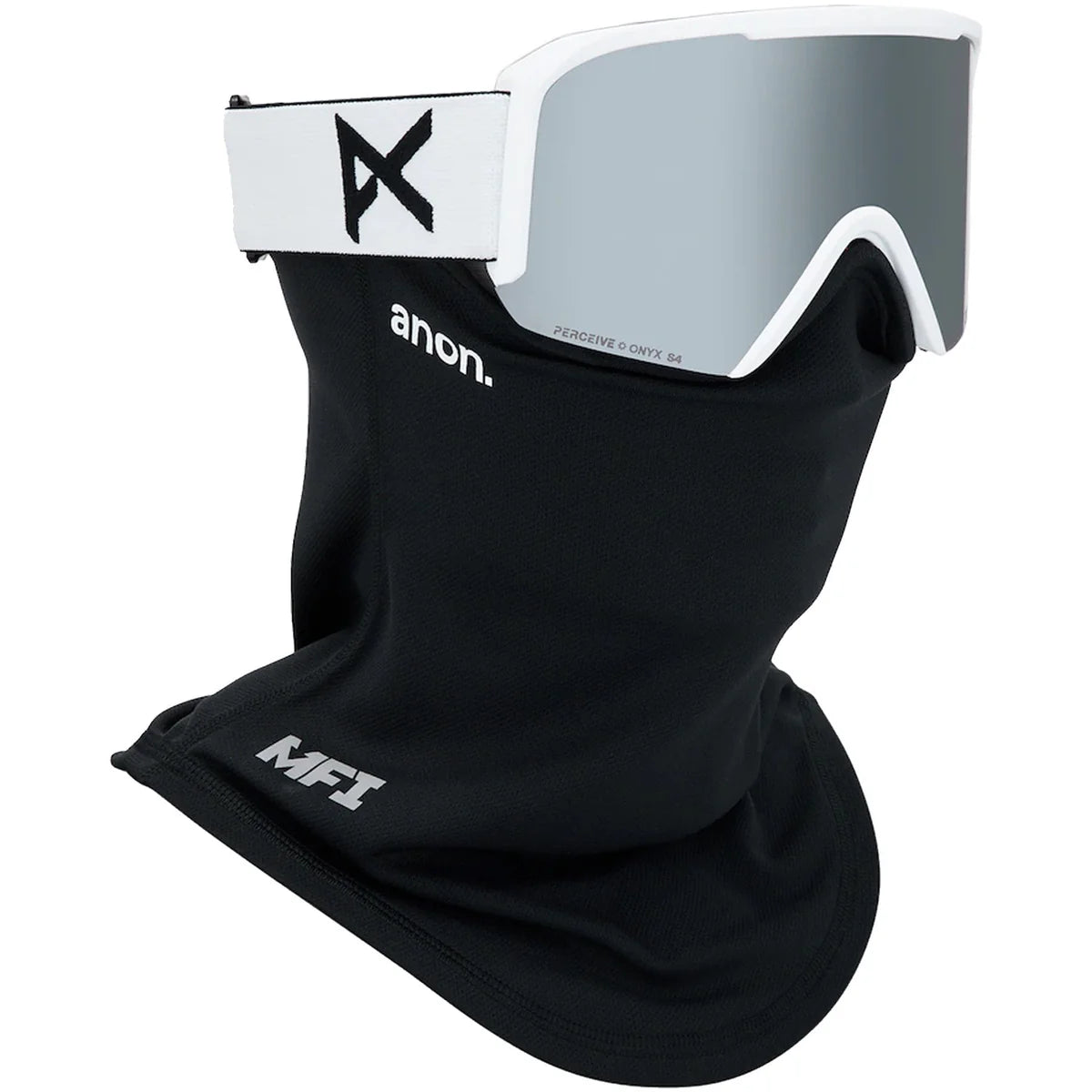 Anon Nesa White Perceive Sunny Onyx Lens + Perceive Cloudy Burst Goggles