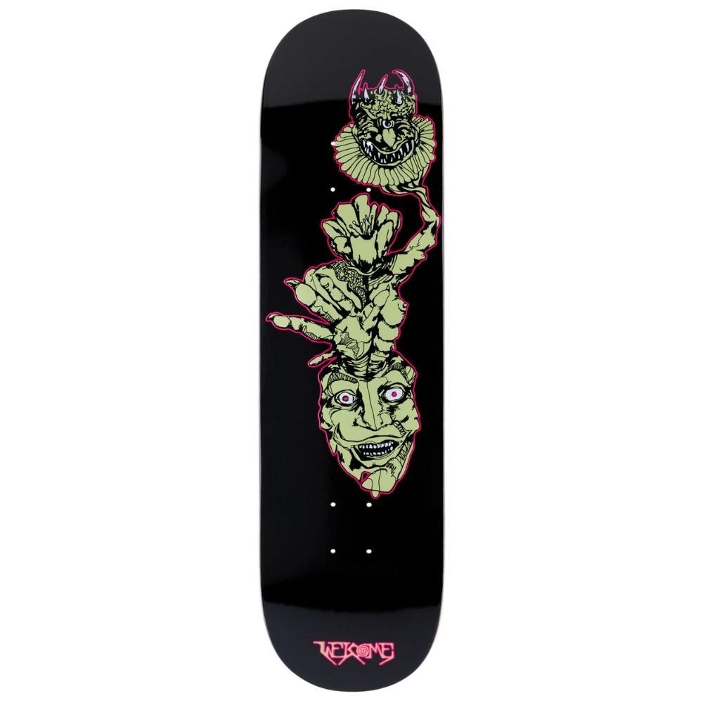 Welcome Intruder on Evil Twin Black Skateboard Deck