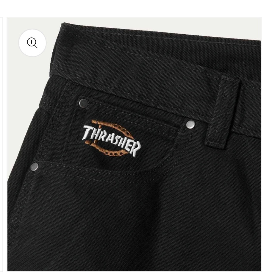 Dickies x Thrasher Relaxed Fit Canvas Jeans Black