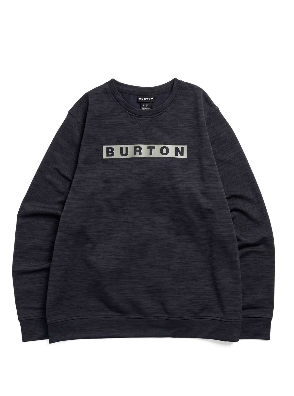 Burton Men's Oak Crewneck Pullover True Black Heather