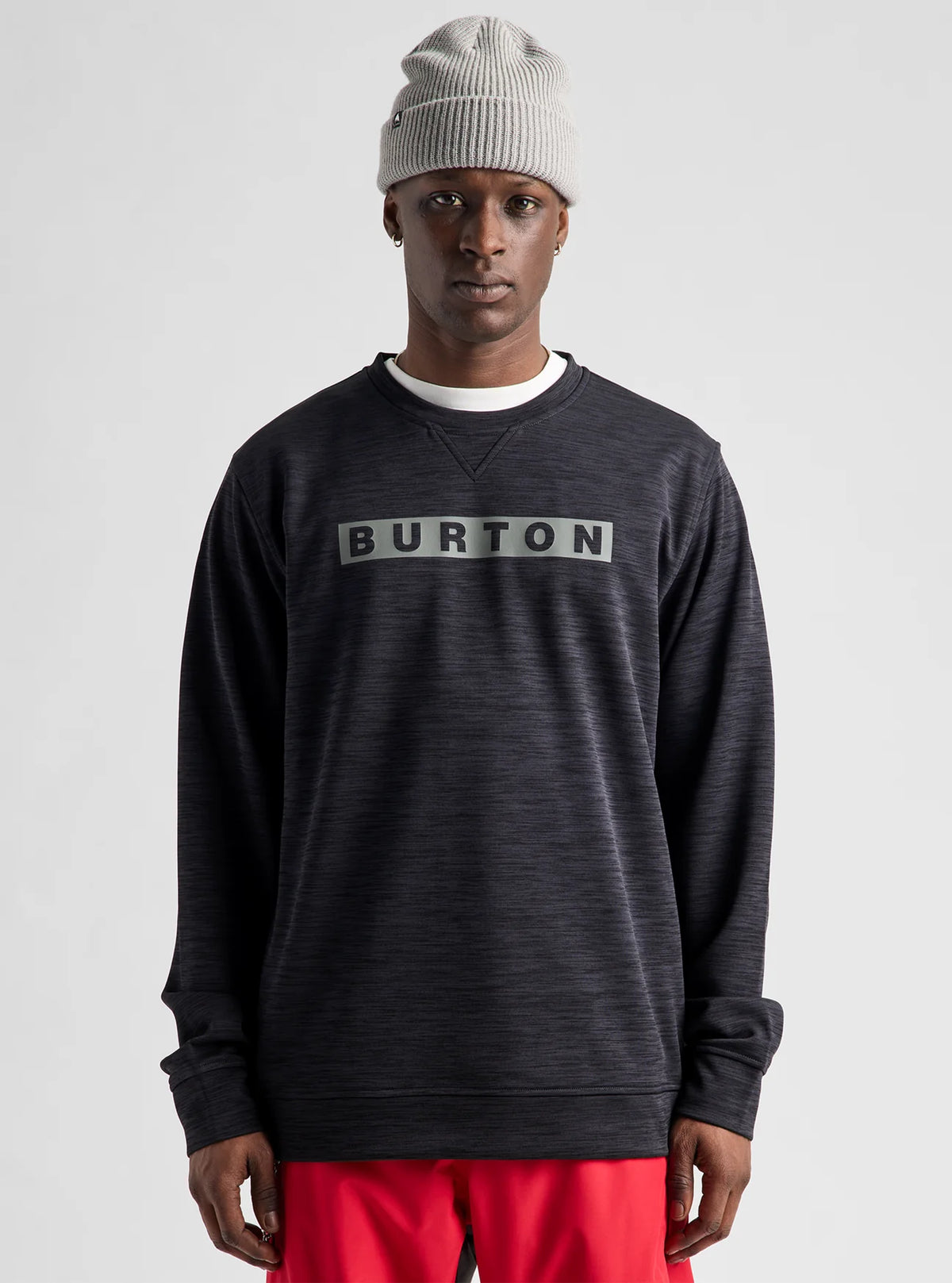 Burton Men's Oak Crewneck Pullover True Black Heather
