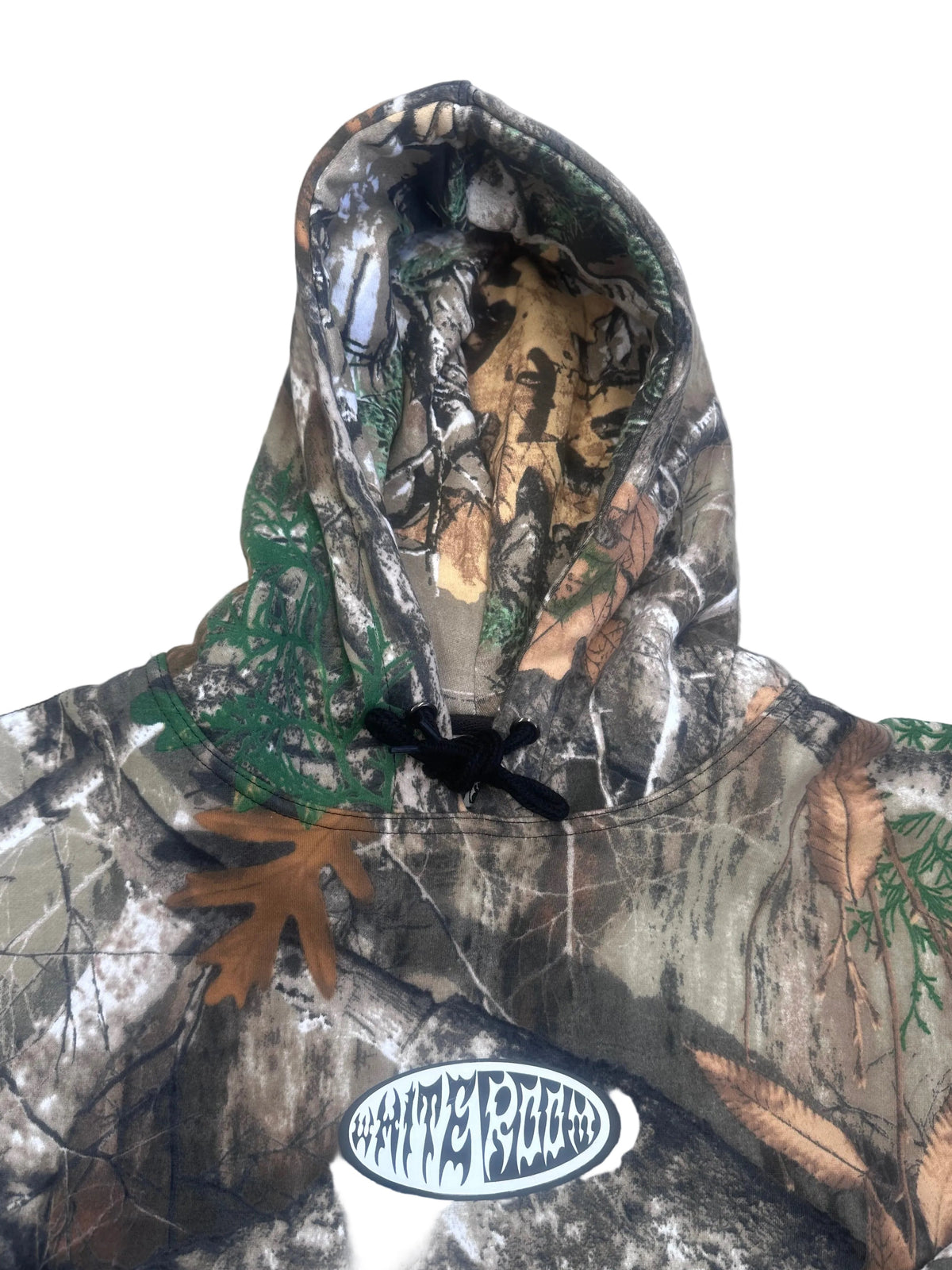 Whiteroom Tribal Hood Leaf & Tree Camo