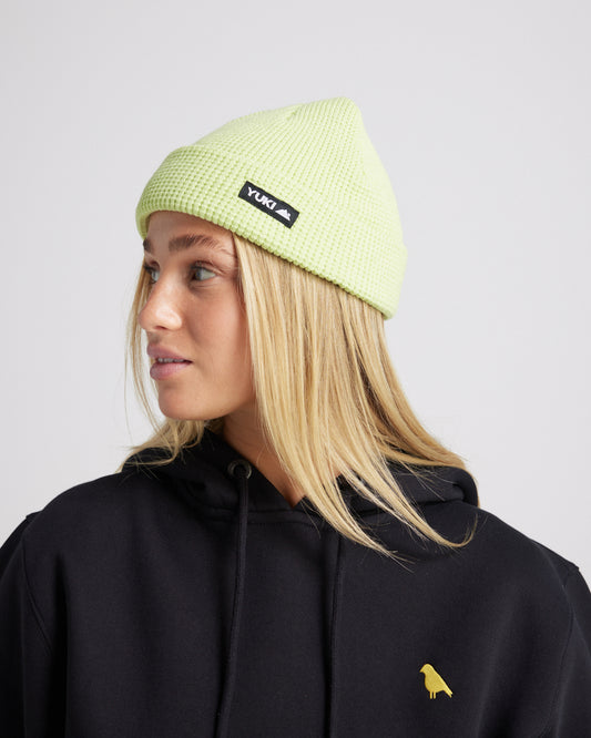 Yuki Threads Waffle Beanie Washed Jade
