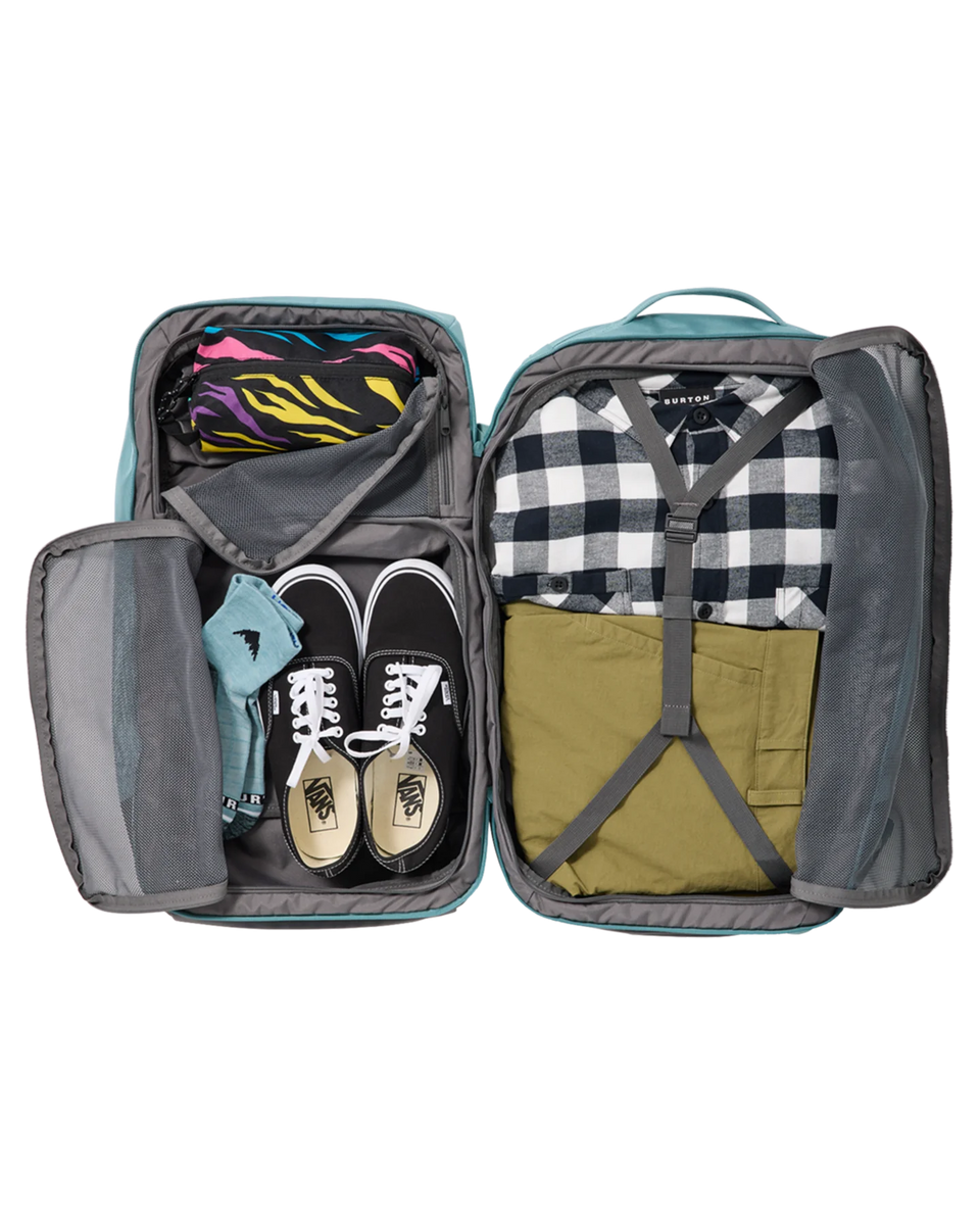 Burton Multipath 27L Travel Pack Rock Lichen Ballistic Whiteroom Snow