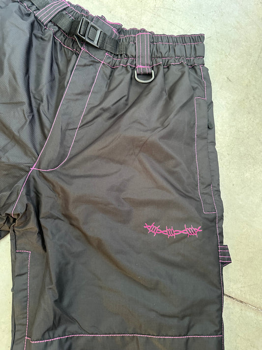 Whiteroom x Amigoz Barbed Heart Carpenter Snow Pants Black Pink