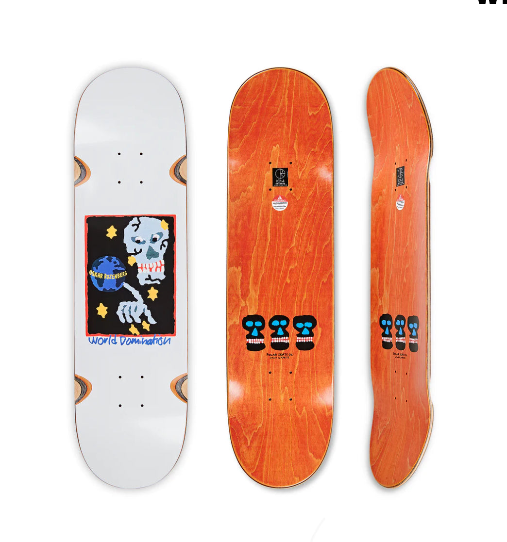 Polar Skate Co - Oskar Rozenberg World Domination Skateboard Deck