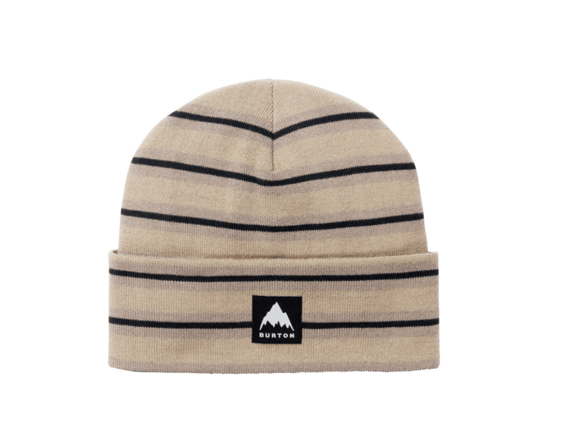 Burton Recycled Kactusbunch Tall Beanie Summit Taupe Stripes
