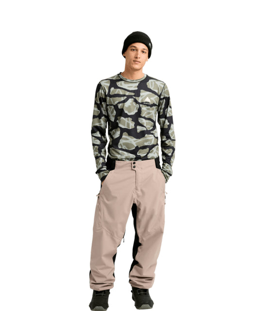 Burton Mens Reserve 2L Relaxed Pants Summit Taupe/True Black 2026