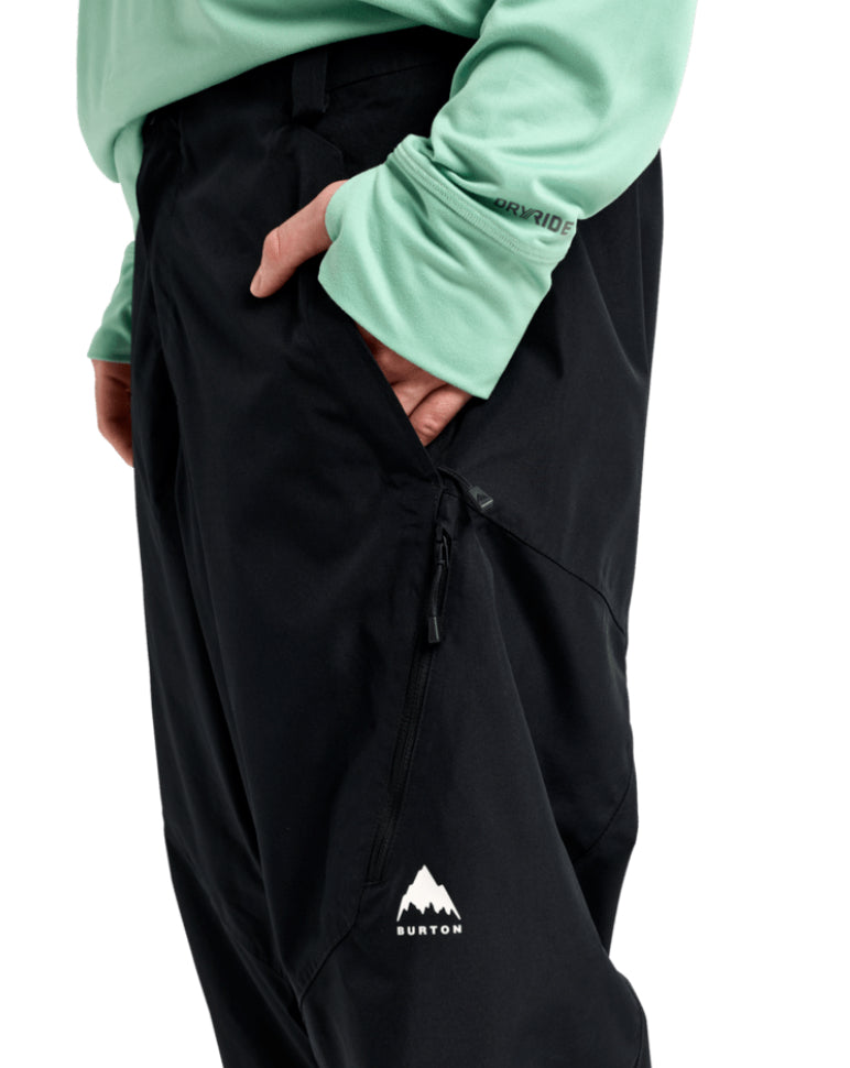 Burton Mens Reserve 2L Relaxed Pants True Black