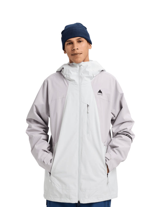 Burton Mens Reserve 2L Jacket Gray Cloud/White Lavender 2026