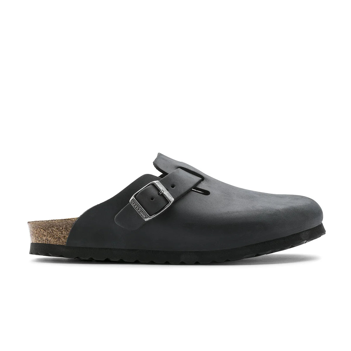 Birkenstock Boston Black Oiled Leather Clog