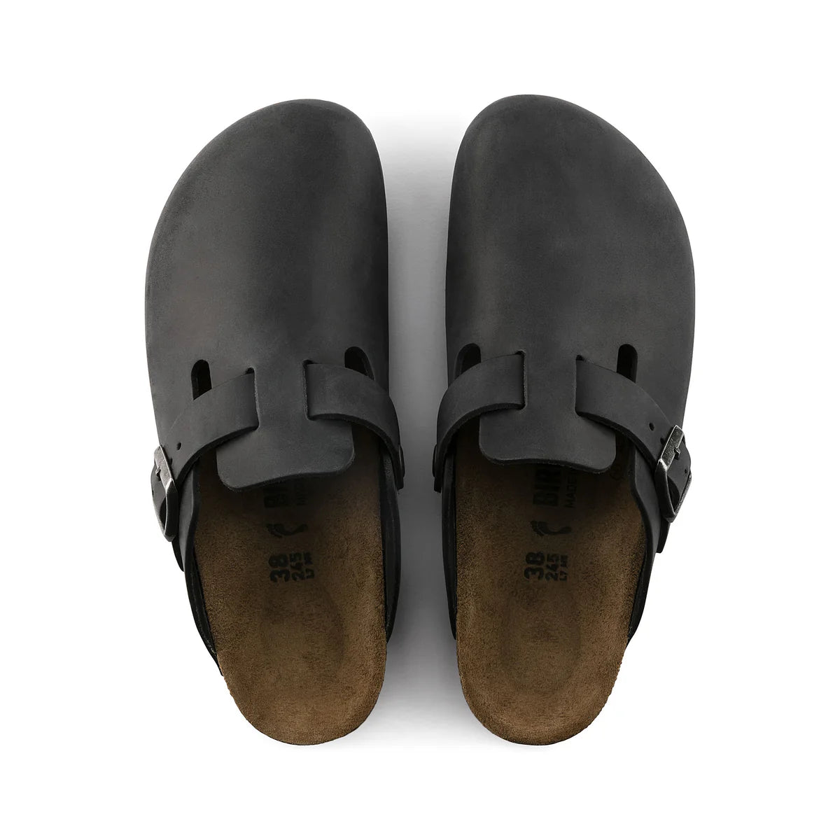 Birkenstock Boston Black Oiled Leather Clog