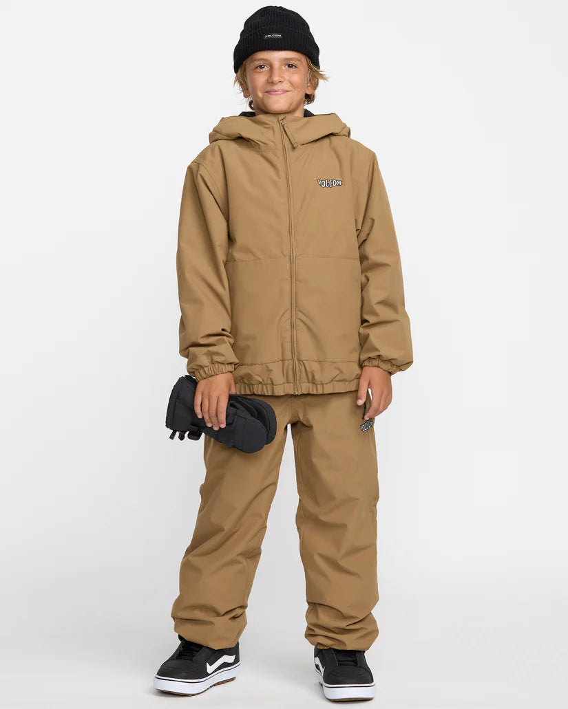 Volcom Youth Chaos Fullzip Jacket Bronze
