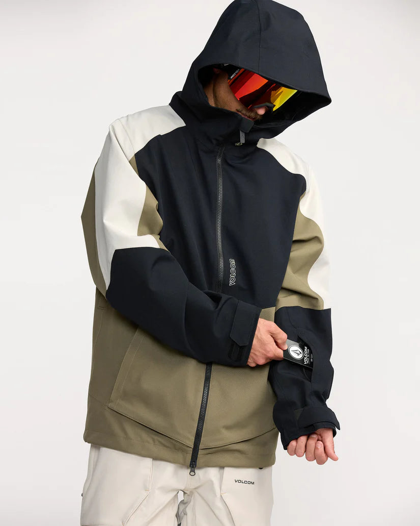 Volcom Men’s Brighton Full Zip Jacket Military