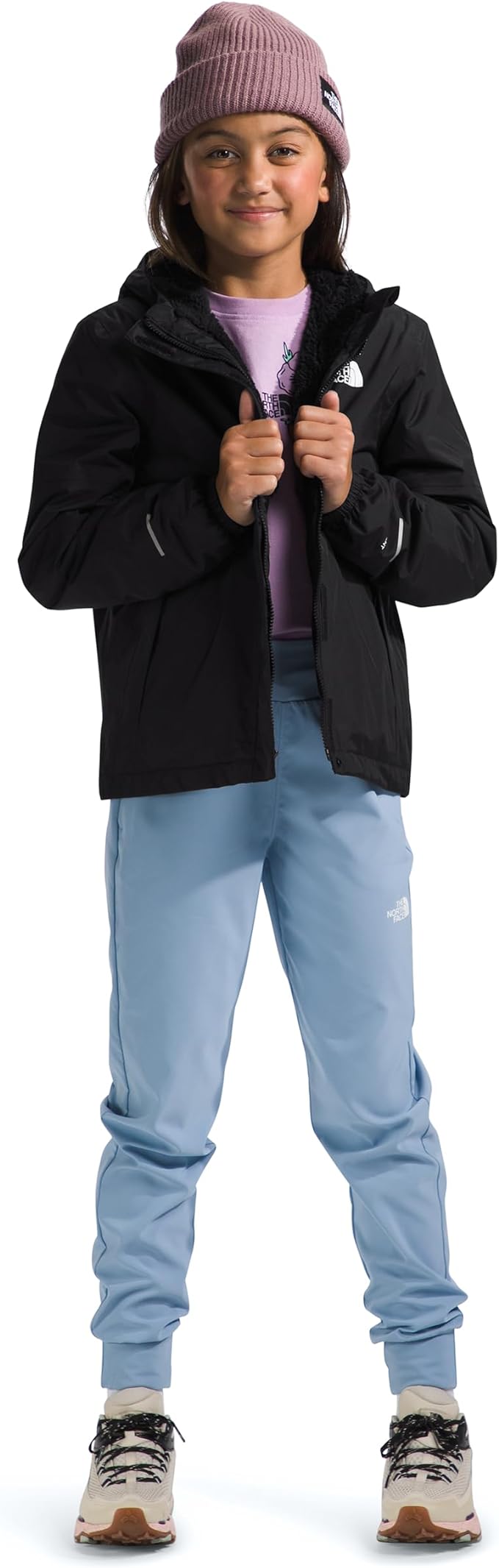 North Face Girls Warm Antora Rain Jacket Black