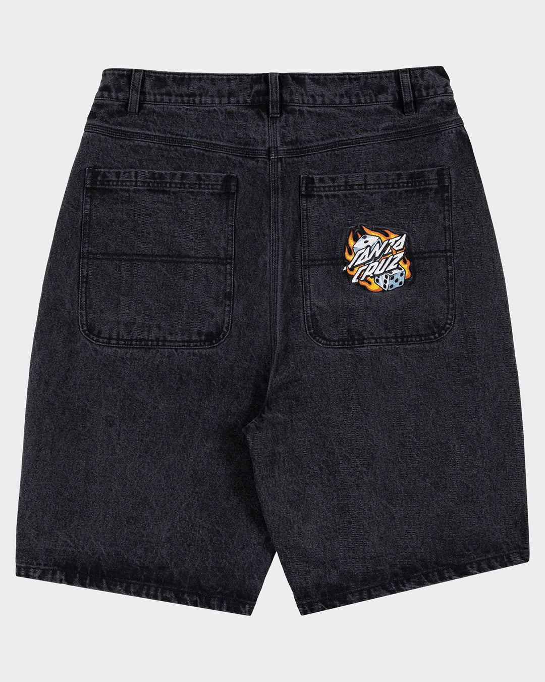 Santa Cruz Flaming Dice Dot Jean Short