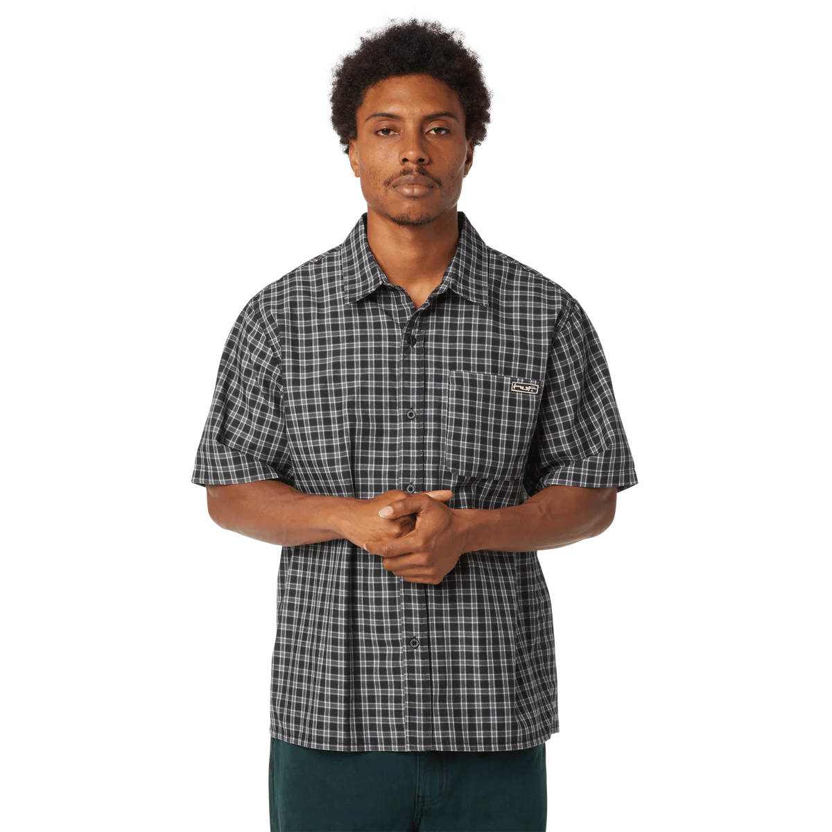 HUF Stretch Micro Plaid Shirt