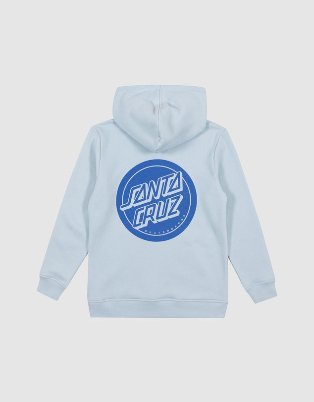 Santa Cruz Reverse Dot Mono Hoodie Light Blue