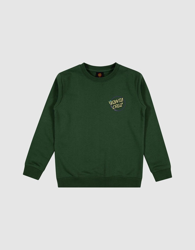 Santa Cruz Winkowski Dope Planet 2 Dot Sweater Dark Green