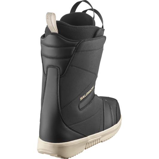 Salomon Mens Faction BOA Snowboard Boots Black/Black/Rainy Day
