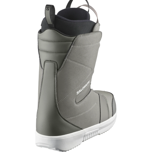 Salomon Mens Faction BOA Snowboard Boots Steeple Grey/Pewter/White