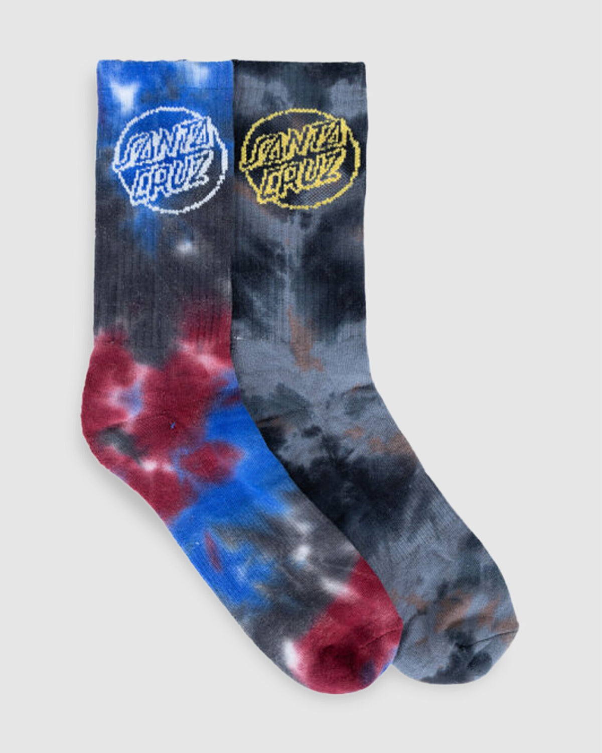 Santa Cruz Men’s Opus Dot Socks Multi/Tie Dye