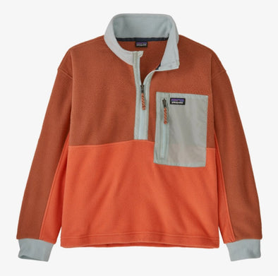 Patagonia Kid's Microdini 1/2 Zip Pullover Coho Coral