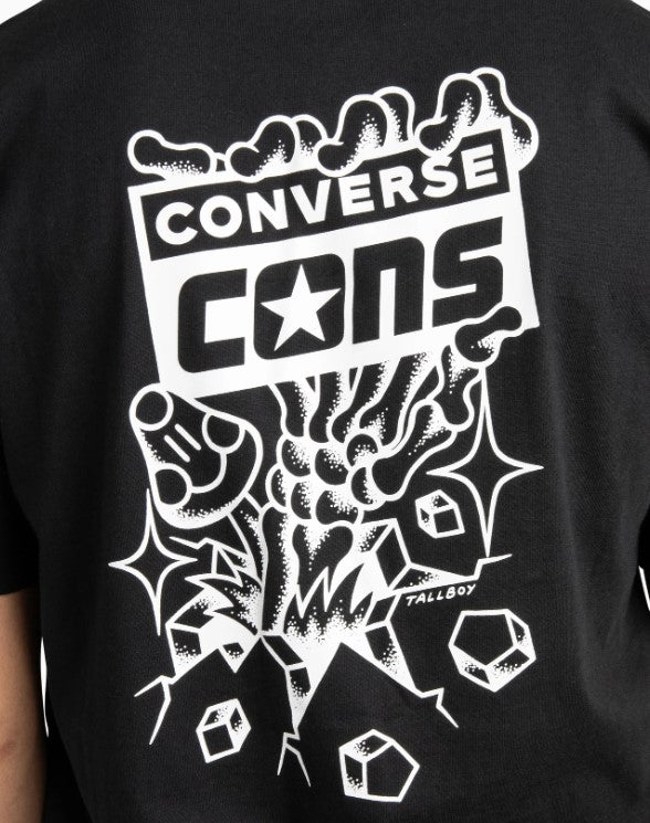 Converse Skeleton Grip T-Shirt Black