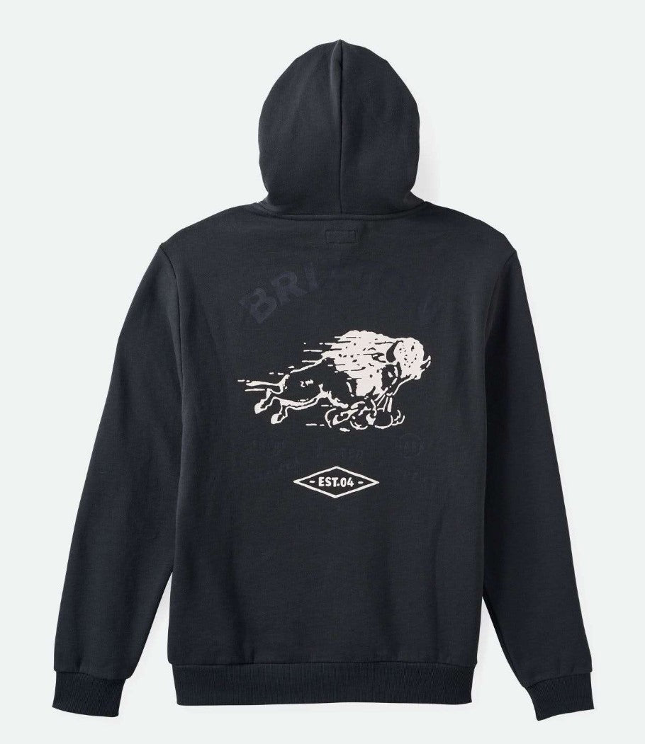 Brixton Charging Buffalo Hood Washed Black