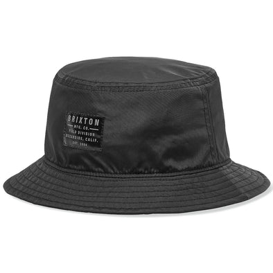 Brixton Vintage Nylon Packable Bucket Hat Black