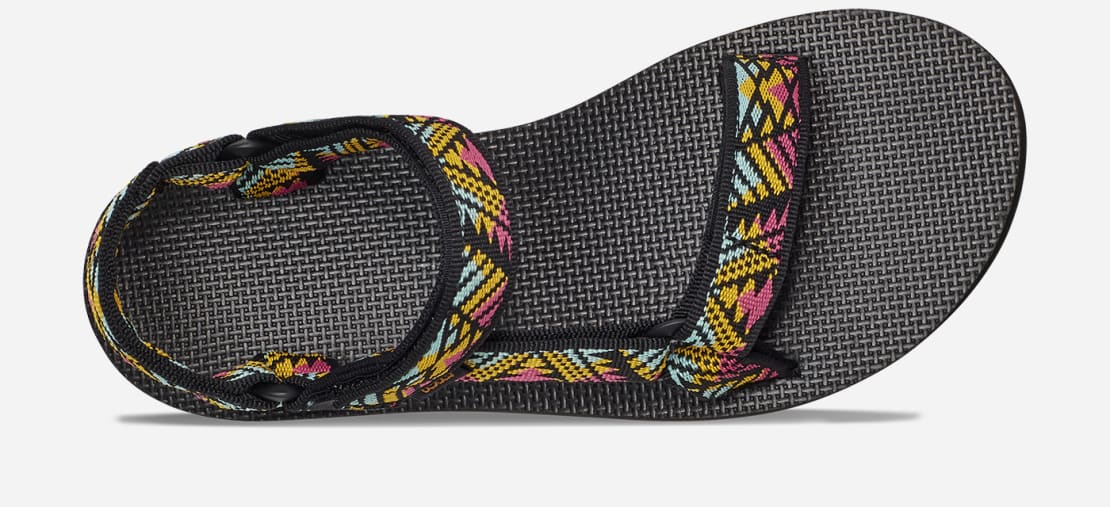 Teva Womens Original Universal Black/Boomerang Pink Sandals