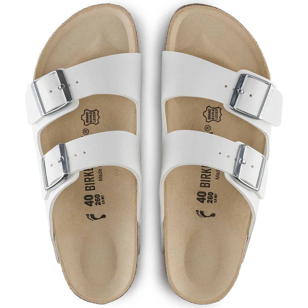 Birkenstock Arizona White Birko-Flor Sandals