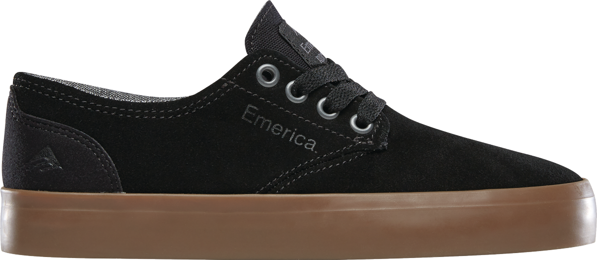 Emerica Romero Laced Youth Skate Shoes Black / Gum