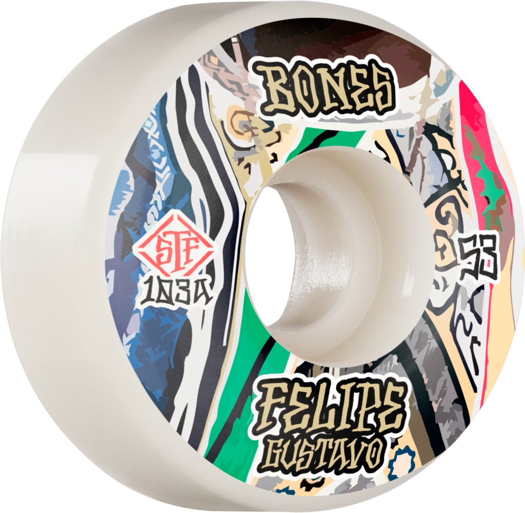 Bones Pro STF Gustavo Bed-Stuy V1 Standard 103A Skate Wheels