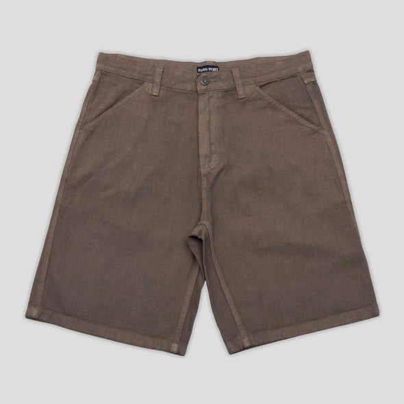 PASS~PORT Workers Club Short IIII Washed Brown