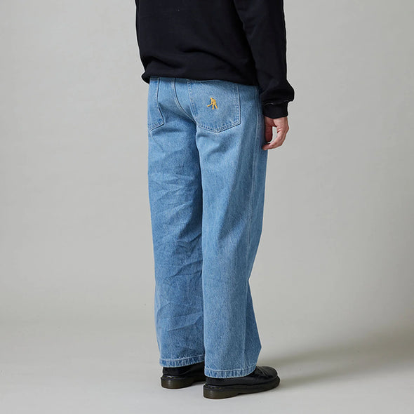 PASS~PORT Workers Club Denim Jean Washed Light Indigo