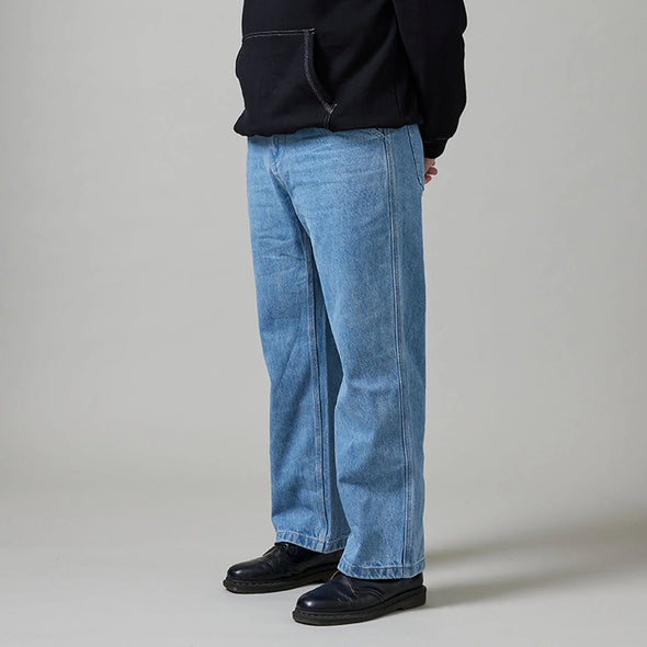PASS~PORT Workers Club Denim Jean Washed Light Indigo