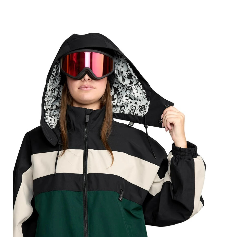 Volcom DLM Gore-Tex Snow Jacket Black Green