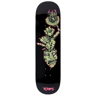 Welcome Intruder on Evil Twin Black Skateboard Deck