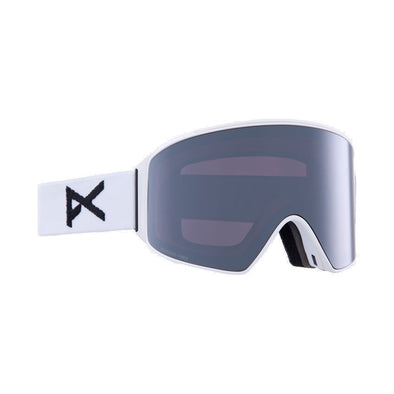 Anon M4 Cylindrical White Perceive Sunny Onyx / Variable Violet Goggles + Bonus Lens + MFI Face Mask