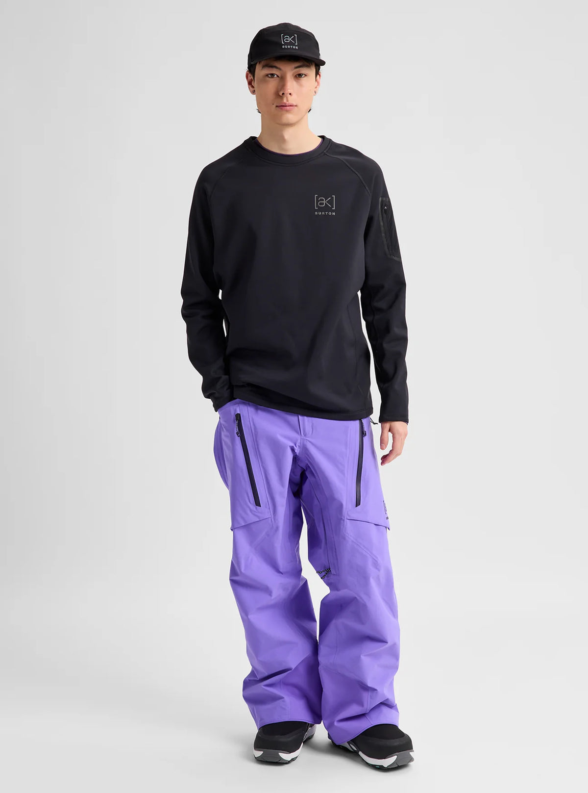 Burton Men's [ak]® Baker Stretch Crewneck Fleece True Black
