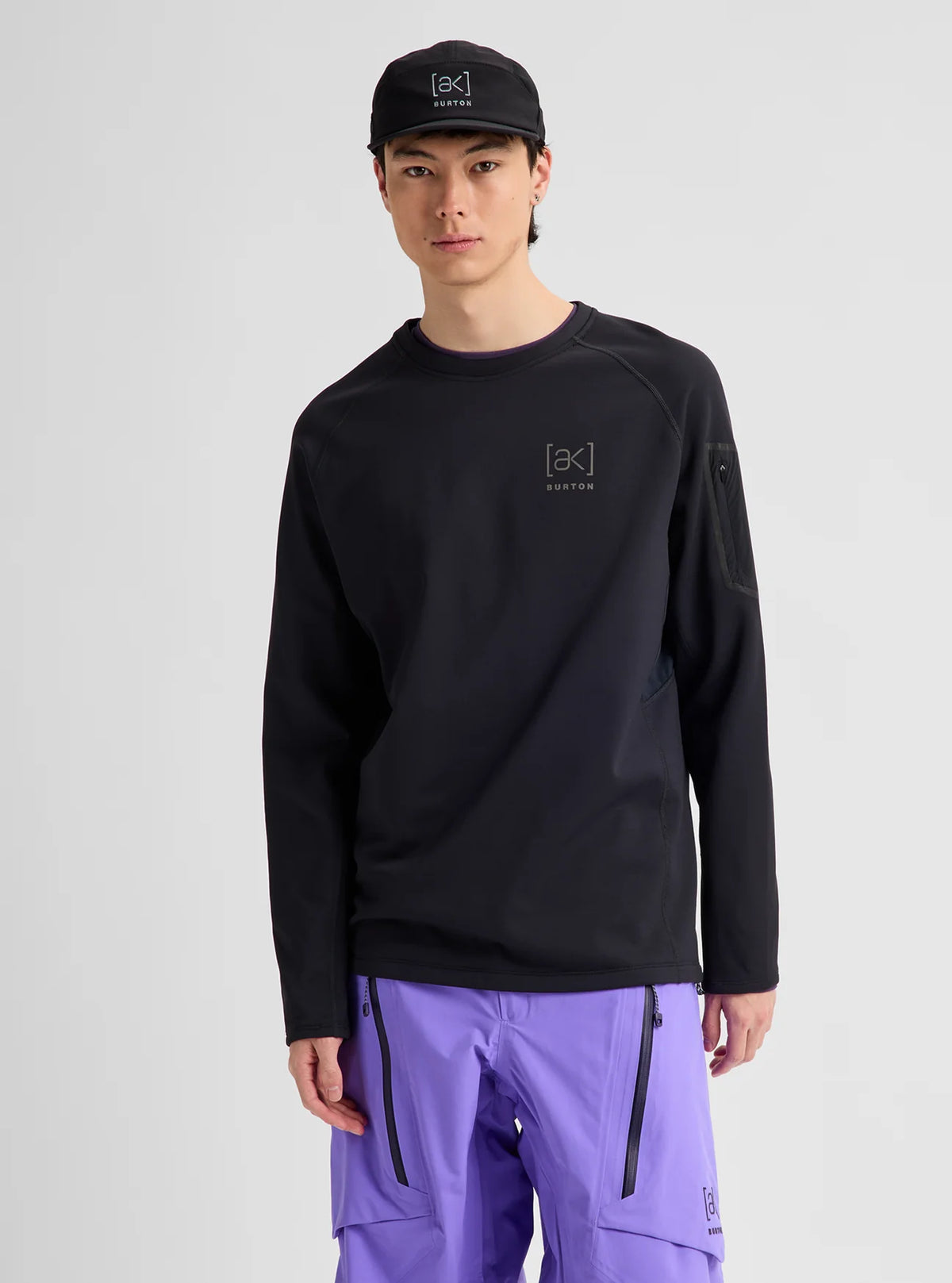 Burton Men's [ak]® Baker Stretch Crewneck Fleece True Black