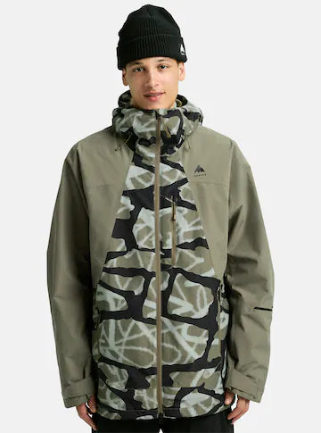 Burton Mens Reserve 2L Jacket Graffiti Camo/ Forest Moss 2026