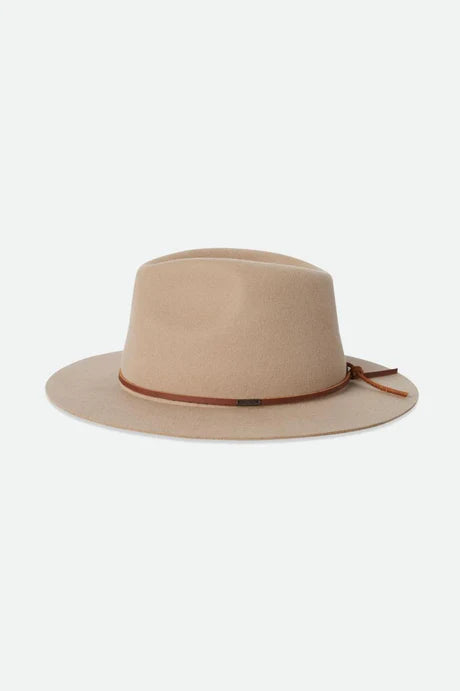 Brixton Wesley Fedora Sand Brown