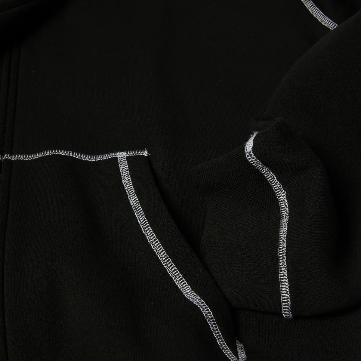 HUF Stretch Full-zip Hoodie Black