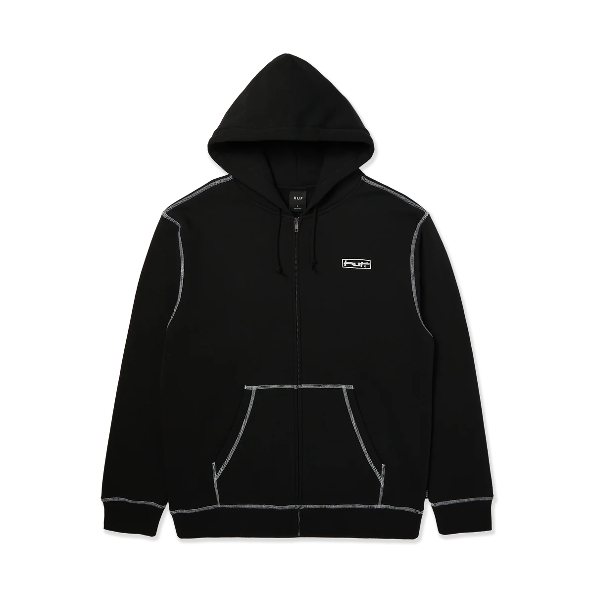 HUF Stretch Full-zip Hoodie Black