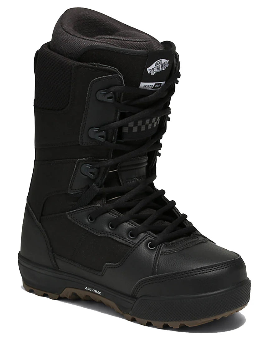 Vans Invado Pro Black/Gum Snowboard Boots