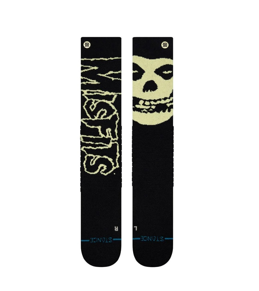 Stance Medium Performance Wool Snow Socks Misfits Black