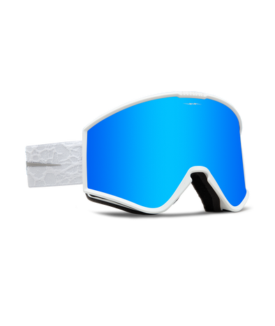 Electric Kleveland Goggles Matte White Nuron / Blue Chrome + Yellow